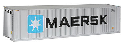 Walthers Scenemaster 949-8201 HO Scale 40' Hi Cube Corrugated Container w/Flat Roof - Assembled -- Maersk