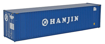 Walthers Scenemaster 8208 HO Scale 40' Hi Cube Corrugated Container w/Flat Roof - Assembled -- Hanjin