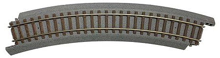 Walthers Trainline 1352 HO Scale 18" Radius Curve - Power-Loc Track(TM) -- pkg(4)