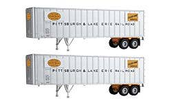Walthers SceneMaster 949-2611 HO Flexi-Van 40' 2-Pack P&LE
