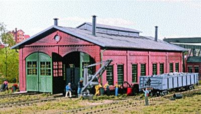 Walthers Cornerstone 933-3007 HO Scale 2-Stall Enginehouse -- Kit