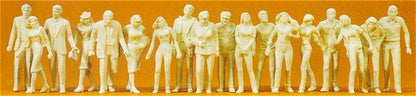 Preiser 65601 O Scale Unpainted Figure Set -- Passers-By