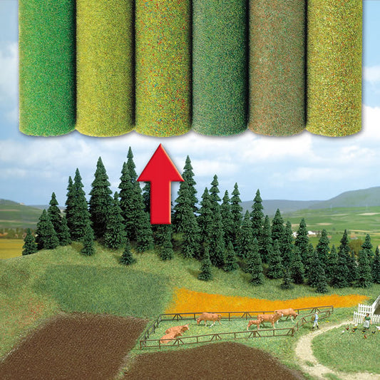 Busch 7222 A Scale Large Grass Mat - 39-3/8 x 31-1/2" 100 x 80cm -- Flower Field