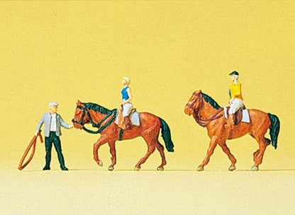 Preiser 79185 N Scale Sports & Recreation -- At The Riding School #1