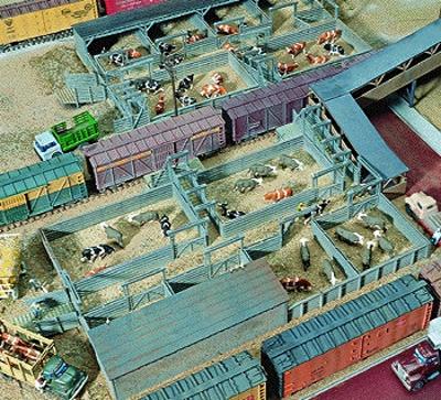 Walthers Cornerstone 933-3047 HO Scale Stock Yards - 2 Pens -- Kit