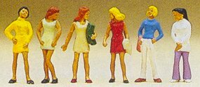 Preiser 10122 HO Scale Pedestrians -- Group of Girls