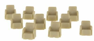 Palace Car Co 500430 HO Scale Passenger Car Seating -- Lounge Car (30)
