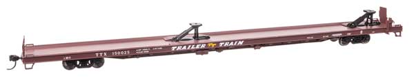 Walthers Mainline 910-5731 HO Scale 89' Channel Flatcar Trailer-Train #150025