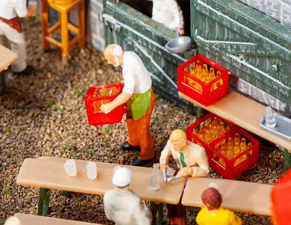 Faller 180996 HO Scale Soft Drink Crates & Bottles