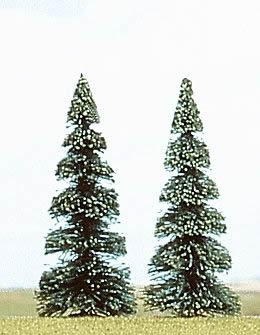 Busch 6105 A Scale Pine Trees -- 4-5/16"  11cm pkg(2)