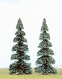 Busch 6105 A Scale Pine Trees -- 4-5/16" 11cm pkg(2)