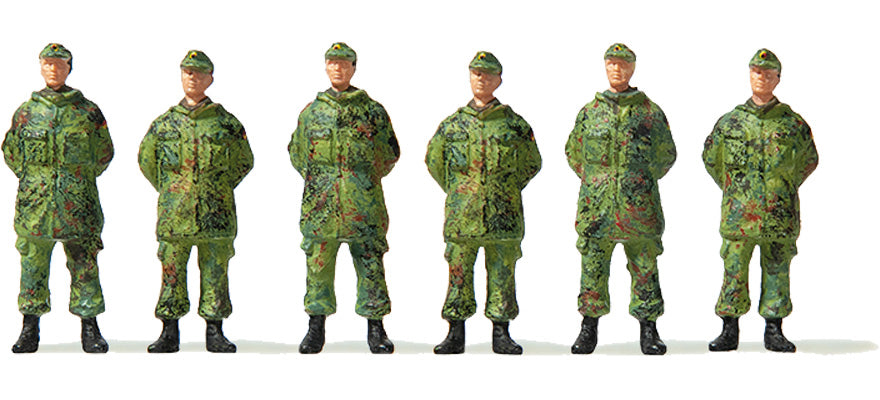 Preiser 16842 HO Modern German Army Soldiers at Ease Figures