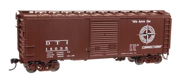 Walthers Mainline 910-45208 HO Scale 40' ACF Welded Boxcar RTR DT&I #14035