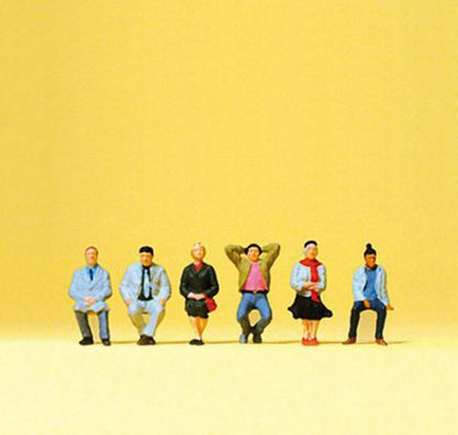 Preiser 79213 N Scale Passengers -- Seated Passengers pkg(6)