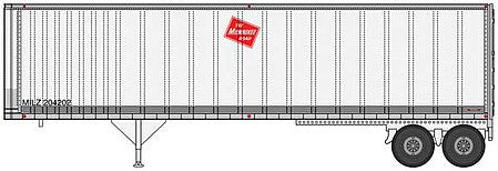 Walthers SceneMaster 949-2513 HO Scale 40' Trailmobile Trailer 2-Pk Milwaukee Rd