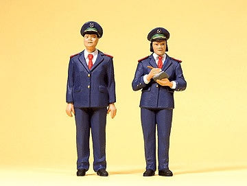 Preiser 45148 G Scale Railroad Personnel -- Chinese Railway Personnel pkg(2)