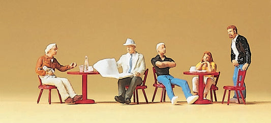 Preiser 10369 HO Scale Street Cafe Guests Figure Set
