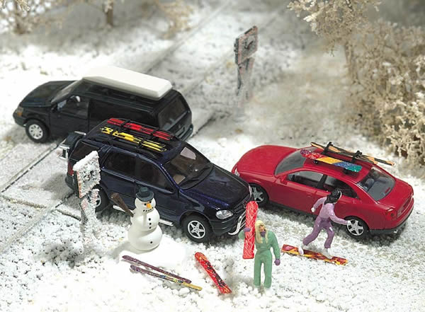 Busch 6004 HO Scale Winter Scene Details - Kit