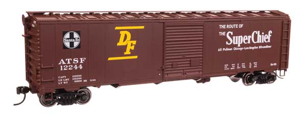 Walthers Mainline 910-46504 HO Scale 50' AAR Boxcar RTR Santa Fe #12244