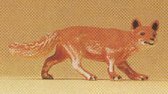 Preiser 47714 1/25 Scale Wild Animal Figures Hunting Fox w/Head Turned