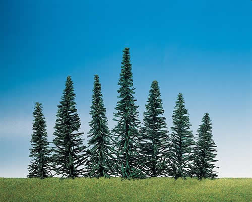 Faller 181464 A Scale Fir Trees -- Assorted pkg(50)