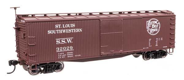 Walthers Mainline 910-40204 HO Scale 40' Wood Boxcar RTR SSW #32029