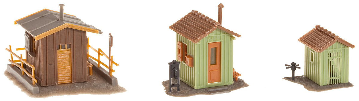 Faller 120140 HO Scale Three Trackside Shanties Model Kit