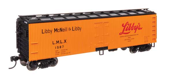 Walthers Mainline 910-41313 HO Scale 40' Wood Reefer RTR Libby #1587