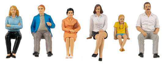 Pola 331508 G Scale Sitting Group Figures 6-Pack