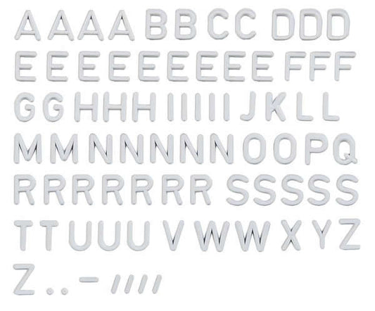 Faller 180965 A Scale Plastic Alphabet Lettering