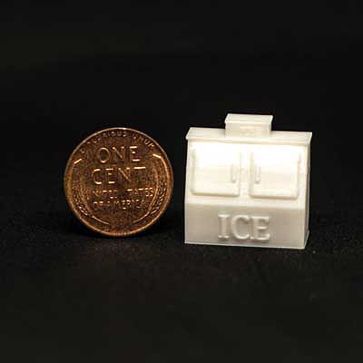 All Scale Miniatures 871899 HO Scale Double-Door Ice Chest, no decal