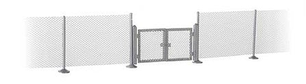 Walthers SceneMaster 949-4188 HO Scale Metal Industrial Fence -- Kit