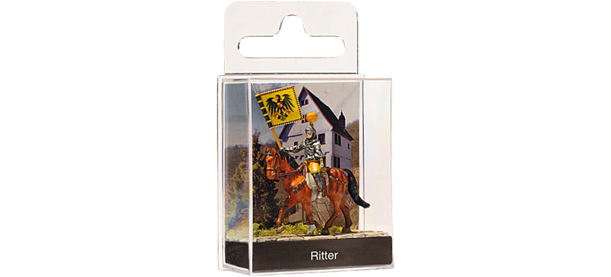 Preiser 99500 HO Scale Knight on Horse #1 - Individual Figure