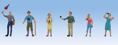 Noch 15472 HO Scale Recreation & Sports -- Tour Group pkg(6)