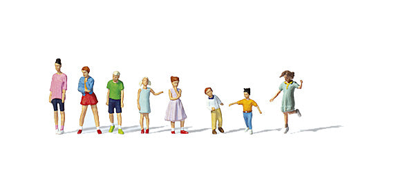 Preiser 10766 HO Scale Youths and Children Figure Set