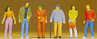 Preiser 10117 HO Scale Pedestrians -- Standing