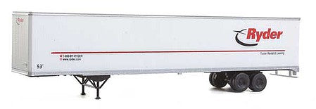 Walthers SceneMaster 949-2455 HO Scale 53' Stoughton Trailer 2-Pack - Ryder