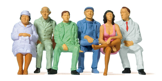 Preiser 63200 1:32 Scale Seated Passengers Set #1 Figure Set