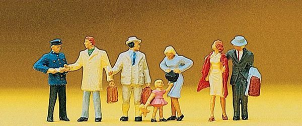 Preiser 10029 HO Scale Passengers -- Departing