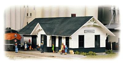 Walthers Cornerstone 933-3240 N Scale Clarkesville Depot -- Kit