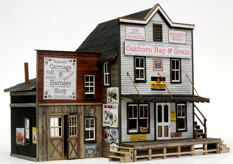 Banta Model Works 2153 HO Scale Oakboro Hay & Grain Kit