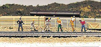 Bachmann 42341 HO Scale Figures Railroad Personnel Train Work Crew pkg