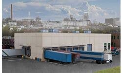 Walthers Cornerstone 933-3862 N Modern Concrete Warehouse Kit