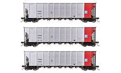 Walthers Mainline 910-56874 HO 50' RD-4 Hopper 3-Pack COMX