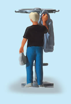 Preiser 28142 HO Scale People At Home -- Man Hanging Up His Jacket