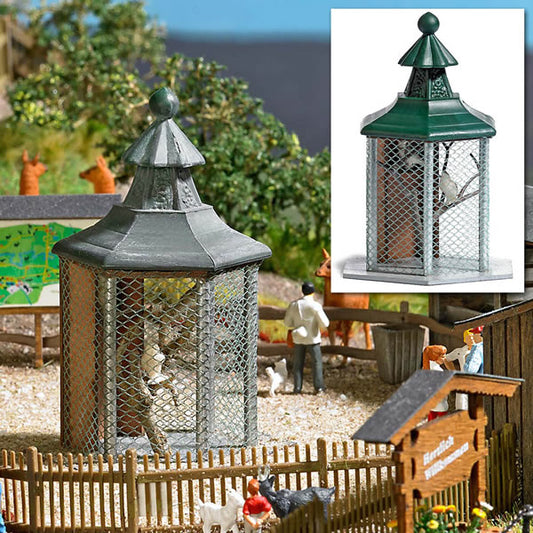 Busch 1581 HO Scale Owl Aviary -- Kit
