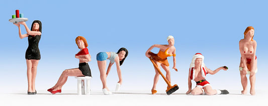 Noch 15957 HO Scale Sexy Ladies -- pkg(6)