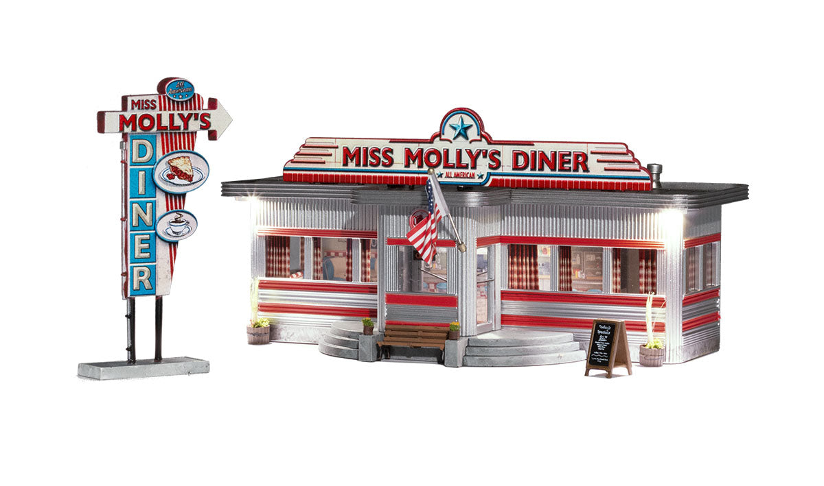 Woodland Scenics BR5066 HO Scale Miss Molly's Diner