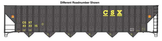 Walthers Mainline 910-56343 HO Scale 73' Wood Chip Hopper RTR CSX #433406