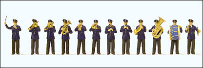 Preiser 10600 HO Scale Working People -- German Band pkg(12)
